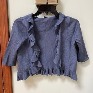 Women’s Linda Matthews Vintage Ruffled Midriff Shrug